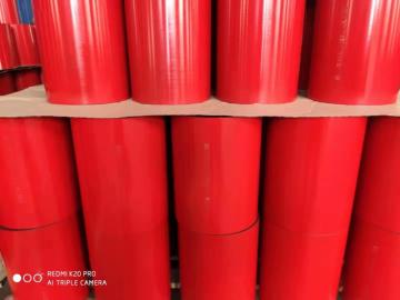 Seamless casing pipe coupling means buttress thread