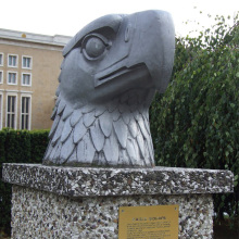 Outdoor decor large fiberglass eagle head