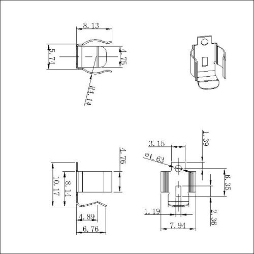 Batterikontaktklipp 50 BS-M-XX-X-50