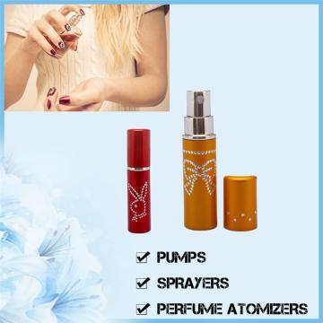 Aluminium empty galss bottle for perfume