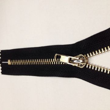 Elegant long  brass zippers for sweater