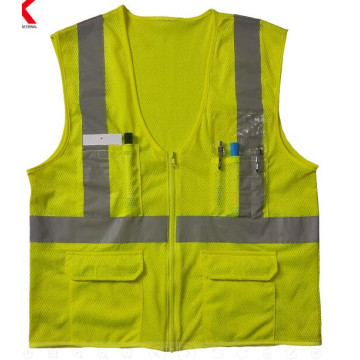 polyester reflective warning waistcoat