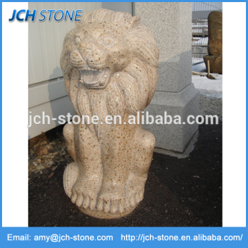 Granite stone carving lions