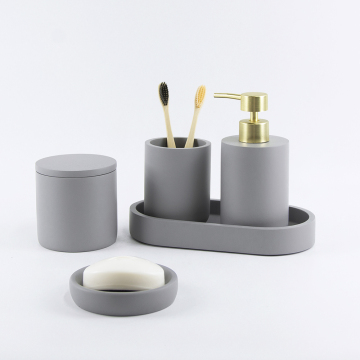 Excellent elegant bathroom accessory set
