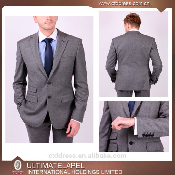 custom grey suits for men/100% wool suits/custom tailor made suits