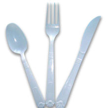 PP/PS Cutlery, Available in White/Black/Transparent, Also Available in Other Colors