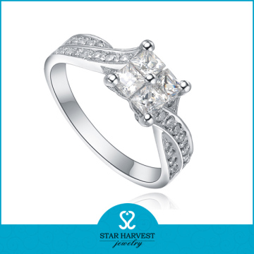 2016 latest wedding 5925 silver ring diamond