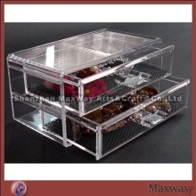 Well Done Acrylic Gift/Cosmetics Chest Box with 2 Compartments