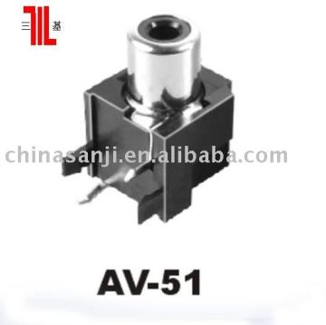 PCB Mount RCA Socket Connector