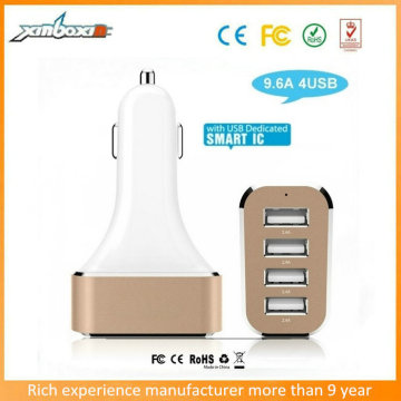 4 port USB car charger for mobile / ipad, USB Car charger/4 USB car charger/4 ports USB car charger