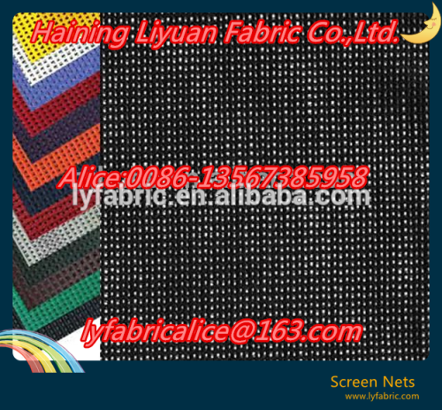 Black Coated Polyester Mesh PVC Tarpaulin