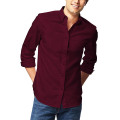 Chemise multicolore personnalisée pour hommes, couleur unie