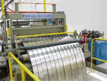 High speed fully automatic uncoil slit recoil line