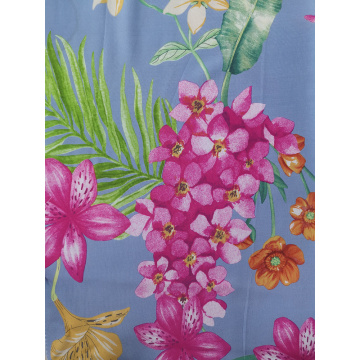 Flower Rayon Challis 30S Air-jet Printing Fabric