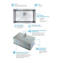 28inch Undermount Single Bowl Kitchen Sink