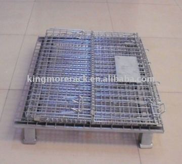 Storage stacking wire mesh container