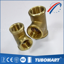 Plumbing pipe fittings brass screw union equal tee with best price