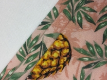 DTY Brushed Pineapple Print Fabric