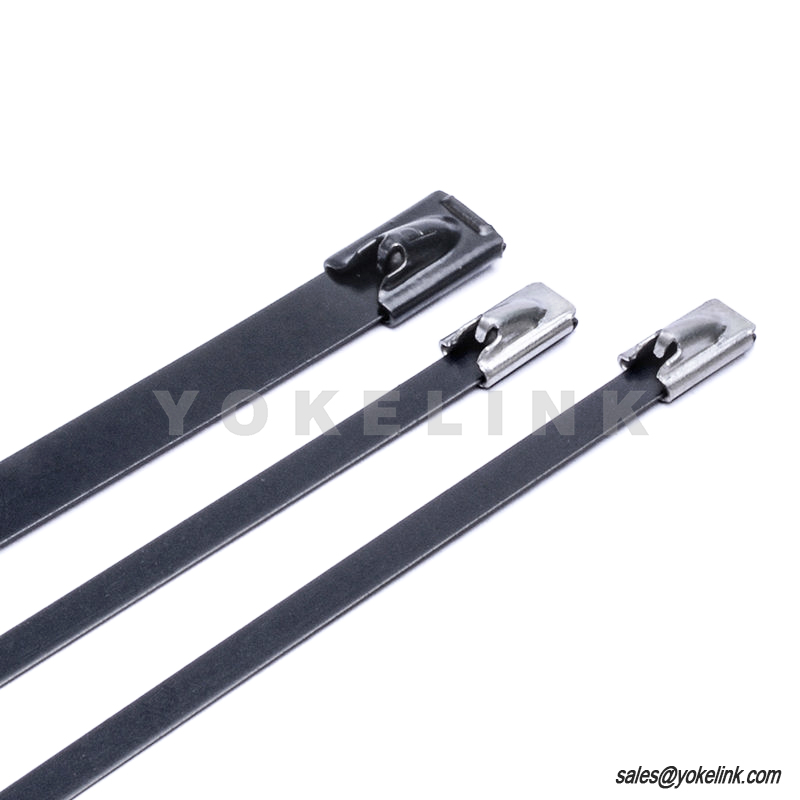 Önzáró hevederrögzítők Rozsdamentes acél gömbzár típusú poliészter bevonatú kötőelemek