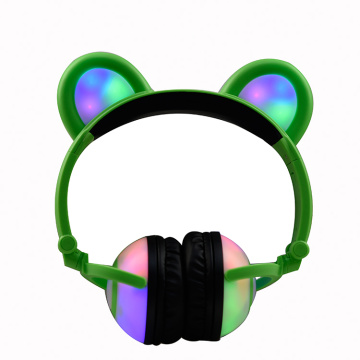 Orejas de oso niños auriculares estéreo auriculares auriculares