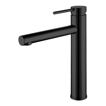 Black tall basin mixer