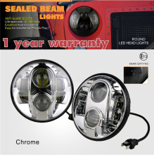 Super Bright LED 7 Inch High/Low Head Light for Jeep WranglerHarley Landrover Auxillary Mounting Bracket