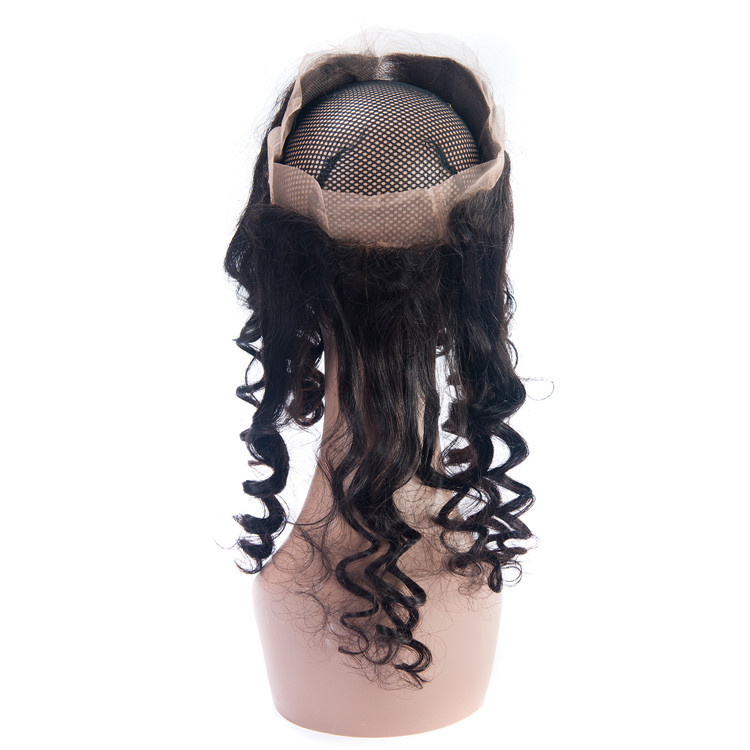 Grade 10A Cheap Human Hair Round Loose Wave 360 Lace Frontal Malaysian Virgin Hair For Black Women