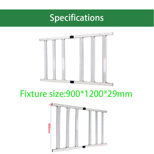 640W sammenleggbare LED lineære plantevokselys
