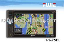 2-DIN  6.2" touchscreen car DVD player with Bluetooth+iPOD  FT-6201