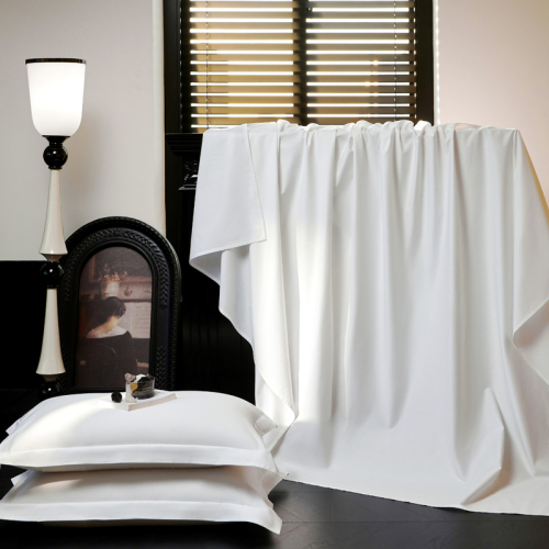 호텔 평원 100%면 흰색 침대 시트