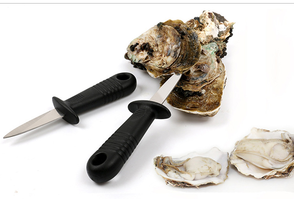 Open Shell Tool Oysters Knife, Stainless Steel Multifunctional Scallops Seafood Oyster Knife