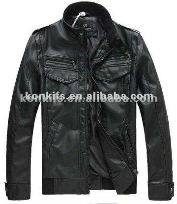 2012 high end fashion leather jackets for men