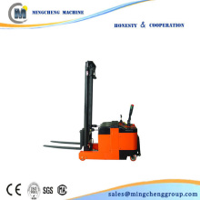 semi electric straddle stacker