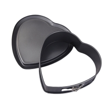Leakproof Springform Heart Mold - 25 x 25 cm Nonstick Black Cheese Cake Pan