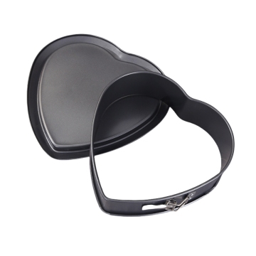 Leakproof Springform Heart Mold - 25 x 25 cm Nonstick Black Cheese Cake Pan