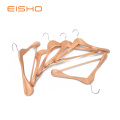 EISHO Quality Luxury Curved Wooden Suit Hangers