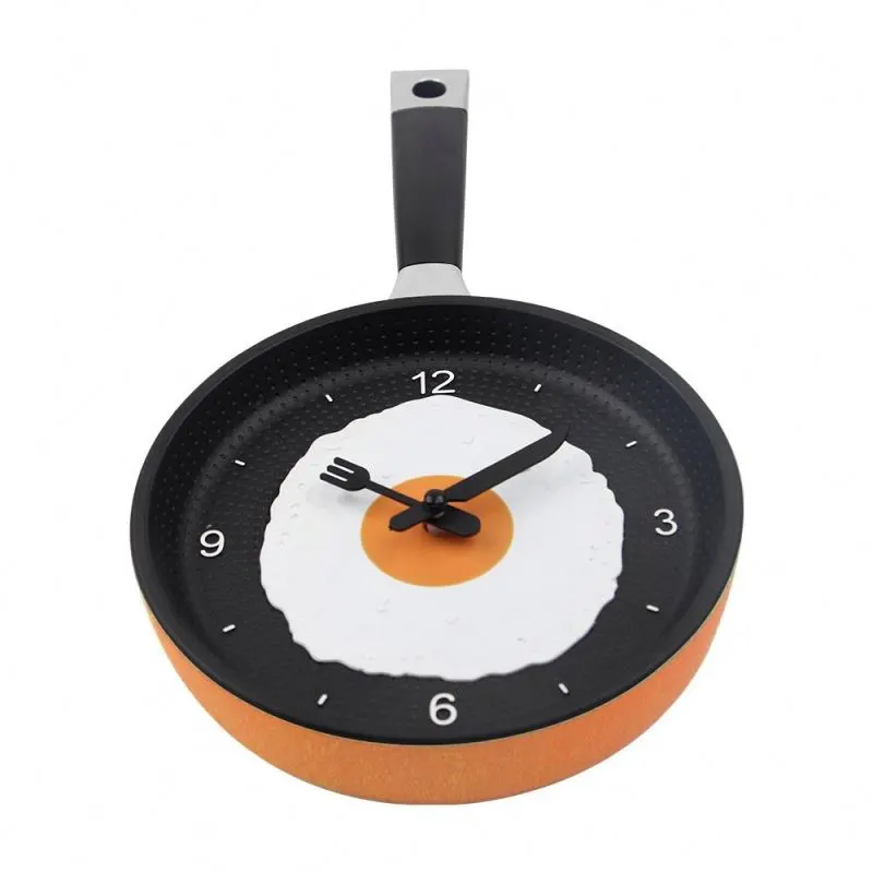 Kitchen Wall Clock Decorative Frying Pan Wall Clock