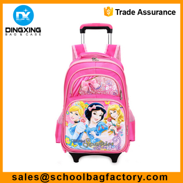 Girls trolley school bag Student school bag with trolley