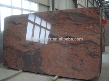 Chinese Multi color Red granite slabs, Fantasy Red granite slabs