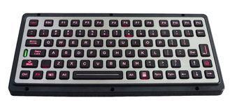 Electroplated titanium black rear panel mounted keyboard wi