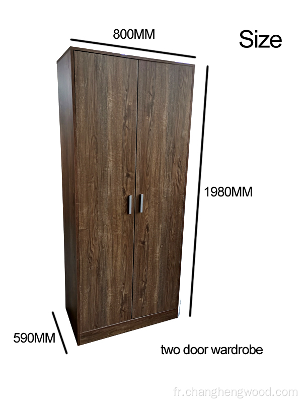 New Home Interior Design Two Door Wardrobe