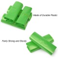 Silver Plastic Bags with Handles in Bulk Recyclable Stand up Pouch Bags for Customers