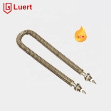Finned Tubular Air Heater: Industrial Electric Resistance Stainless Steel Heating Elements