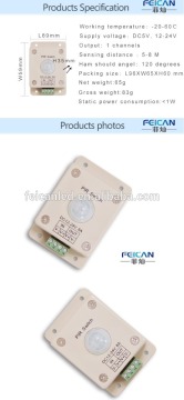 occupancy sensor with dual technology RF + PIR in 360 degrees for celing