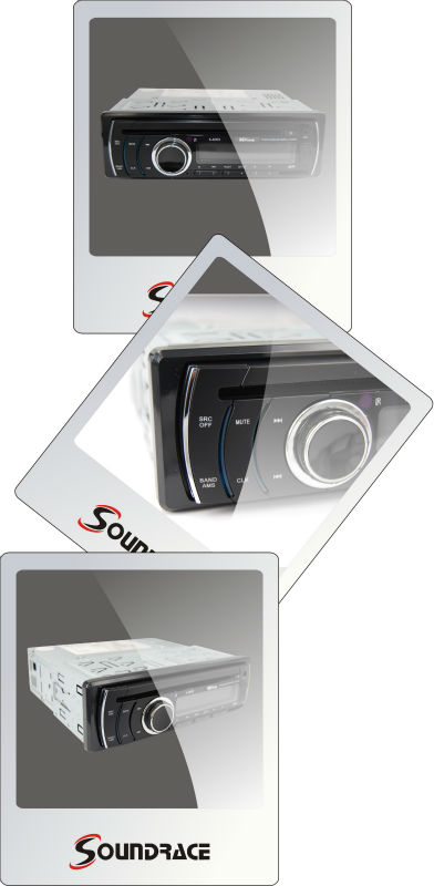 car DVD player compatible MP3/MP4/WMA format SR-8009