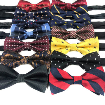 Wholesale OEM Custom Adjustable Pre-Tied Bow Ties for Men's Formal Events