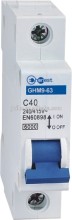 GHM9-63 1P miniature circuit breaker 100a mcb, mcb switch, circuit breaker prices