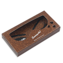 Hot sale brown CMYK Eyelash box for cosmetic