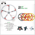 24 inch white road bike alloy wheels