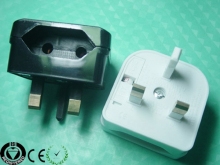 Saving Energy EU to UK HongKong Belize Power Travel Plug Adapter with Fuse